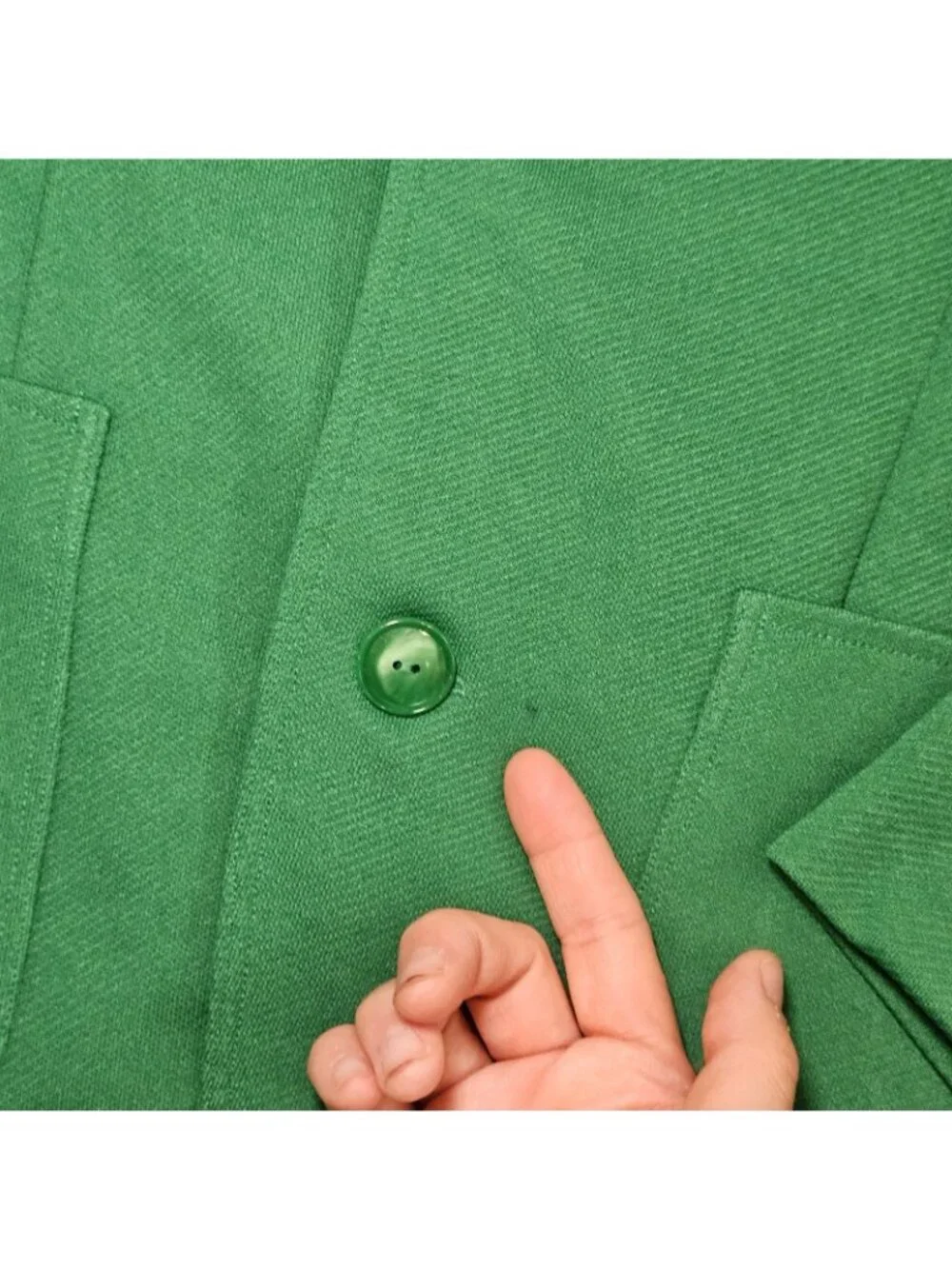 70s Mens Green Sports Jacket Blazer Sz XS 34 VTG Retro‎ Polyester Cosplay